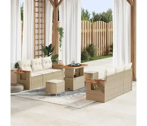 Aia Diivanikomplekt Padjaga 9 Pcs Beež Ja Kreemjas