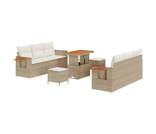 Aia Diivanikomplekt Padjaga 9 Pcs Beež Ja Kreemjas