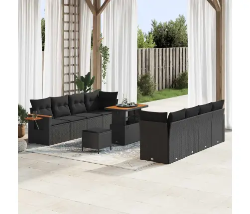 Aia Diivanikomplekt Padjaga 11 Pcs Must