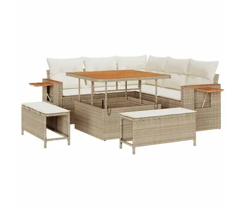 Aia Diivanikomplekt Padjaga 8 Pcs Beež Ja Kreemjas