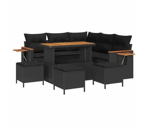 Aia Diivanikomplekt Padjaga 9 Pcs Must