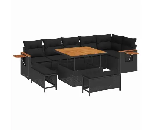 Aia Diivanikomplekt Padjaga 9 Pcs Must