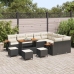 Sodo Sofų Rinkinys 13 Pcs Juoda Ir Kreminė 110 X 55 X 71 Cm