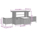Sodo Sofų Rinkinys 13 Pcs Juoda Ir Kreminė 110 X 55 X 71 Cm