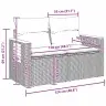 Aia Diivanikomplekt 13 Pcs Beež Ja Kreemjas 110 X 55 X 71 Cm