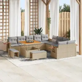 Aia Diivanikomplekt Padjaga 13 Pcs Beež Ja Helehall