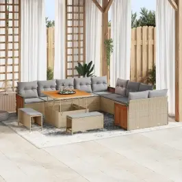 Aia Diivanikomplekt Padjaga 13 Pcs Beež Ja Heledhall