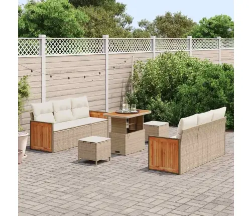 Aia Diivanikomplekt Padjaga 9 Pcs Beež Ja Kreemjas