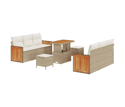 Aia Diivanikomplekt Padjaga 9 Pcs Beež Ja Kreemjas