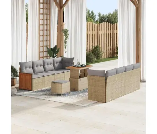 Aia Diivanikomplekt Padjaga 11 Pcs Beež Ja Helehall