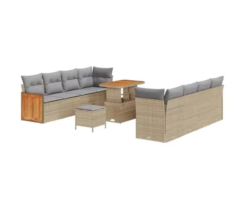 Aia Diivanikomplekt Padjaga 11 Pcs Beež Ja Helehall