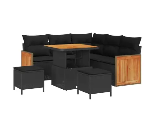 Aia Diivanikomplekt Padjaga 8 Pcs Must