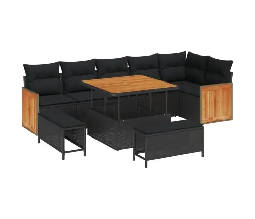 Aia Diivanikomplekt Padjaga 9 Pcs Must