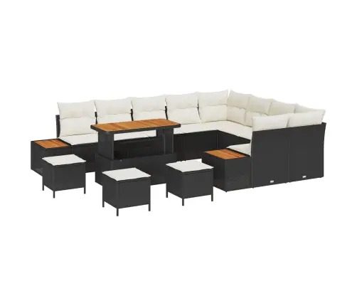 Aia Diivanikomplekt Padjaga 13 Pcs Must Ja Kreem