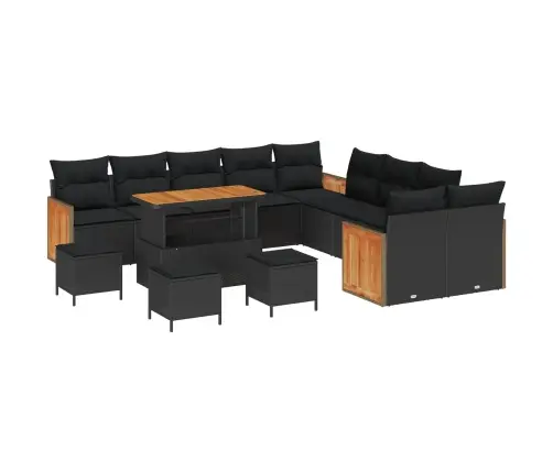 Aia Diivanikomplekt Padjaga 14 Pcs Must