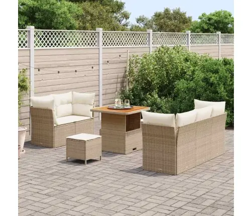 Aia Diivanikomplekt Padjaga 8 Pcs Beež Ja Kreemjas