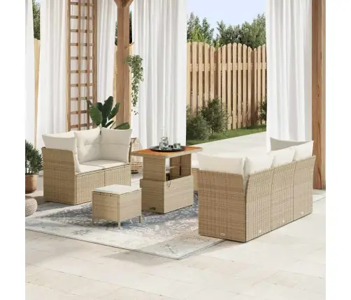 Aia Diivanikomplekt Padjaga 8 Pcs Beež Ja Kreemjas