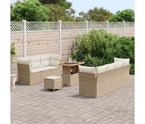 Aia Diivanikomplekt Padjaga 10 Pcs Beež Ja Kreemjas