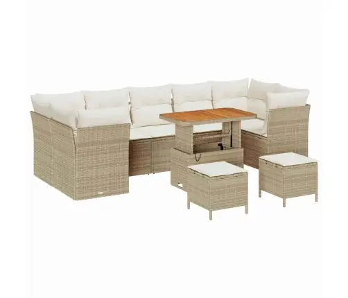 Aia Diivanikomplekt Padjaga 10 Pcs Beež Ja Kreemjas