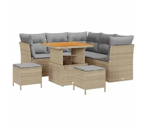 Aia Diivanikomplekt Padjaga 8 Pcs Beež Ja Helehall