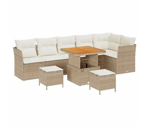 Aia Diivanikomplekt Padjaga 9 Pcs Beež Ja Kreemjas