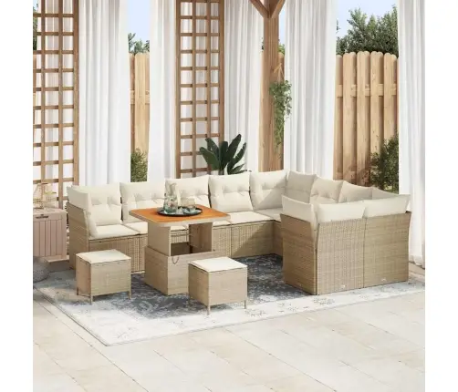 Aia Diivanikomplekt Padjaga 12 Pcs Beež Ja Kreemjas