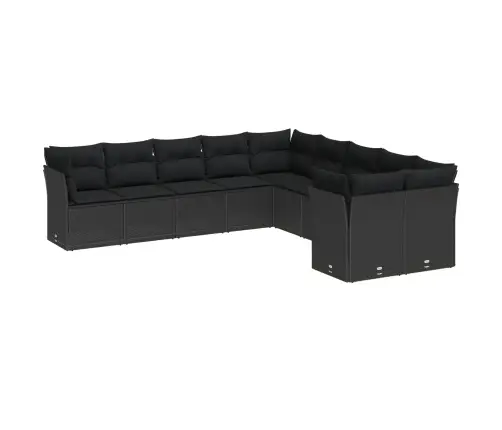 Aia Diivanikomplekt Padjaga 13 Pcs Must Polürotang