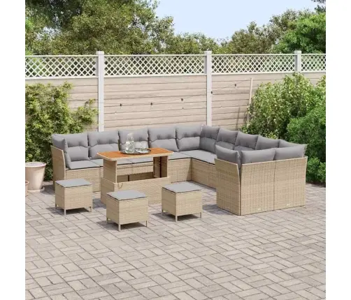 Aia Diivanikomplekt 14 Pcs Beež Ja Helehall 110 X 55 X 71 Cm Aia Diivanikomplekt 14 Pcs Beež Ja Helehall 110 X 55 X 71 Cm