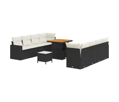 Aia Diivanikomplekt 11 Pcs Must Ja Kreemjas 80 X 80 X 71 Cm Aia Diivanikomplekt 11 Pcs Must Ja Kreemjas 80 X 80 X 71 Cm
