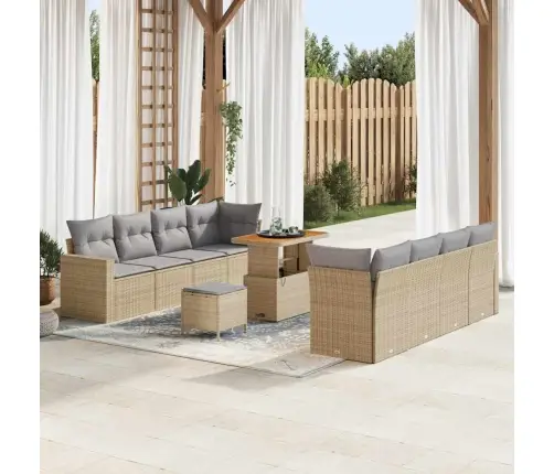 Aia Diivanikomplekt Padjaga 11 Pcs Beež Ja Helehall