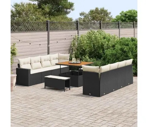 Aia Diivanikomplekt Padjaga 11 Pcs Must Ja Kreemjas