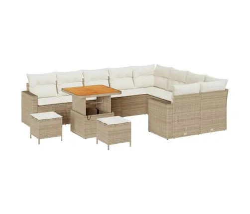 Aia Diivanikomplekt Padjaga 12 Pcs Beež Ja Kreemjas