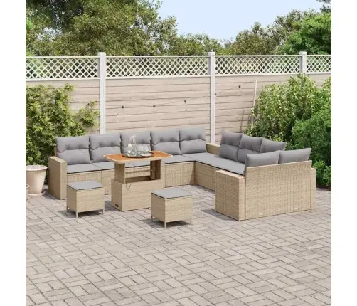 Aia Diivanikomplekt Padjaga 13 Pcs Beež Ja Helehall