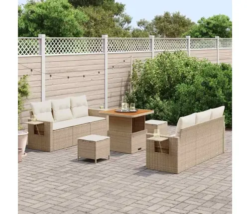 Aia Diivanikomplekt Padjaga 9 Pcs Beež Ja Kreemjas