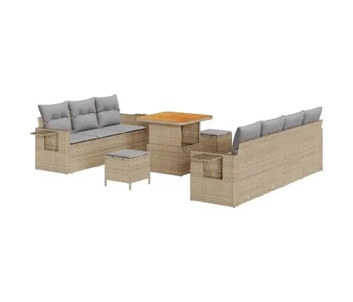 Aia Diivanikomplekt Padjaga 10 Pcs Beež Ja Helehall