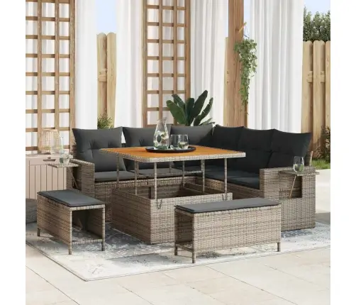 Aia Diivanikomplekt Padjaga 9 Pcs Hall Polürotang