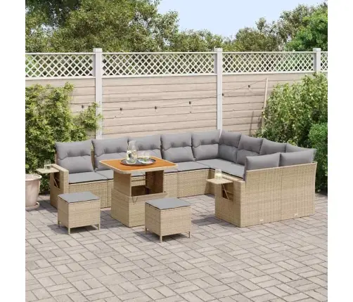 Aia Diivanikomplekt Padjaga 12 Pcs Beež Ja Helehall