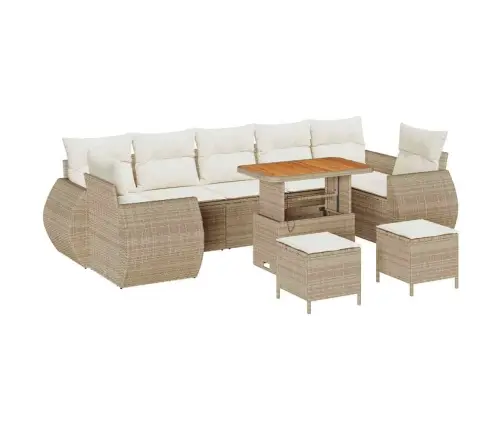 Aia Diivanikomplekt Padjaga 10 Pcs Beež Ja Kreemjas