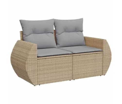 Aia Diivanikomplekt 13 Pcs Beež Ja Heledhall Polü Rattan