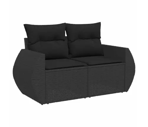 Dārza Dīvānu Komplekts 14 Pcs Melna 110 X 55 X 71 Cm Vidaxl