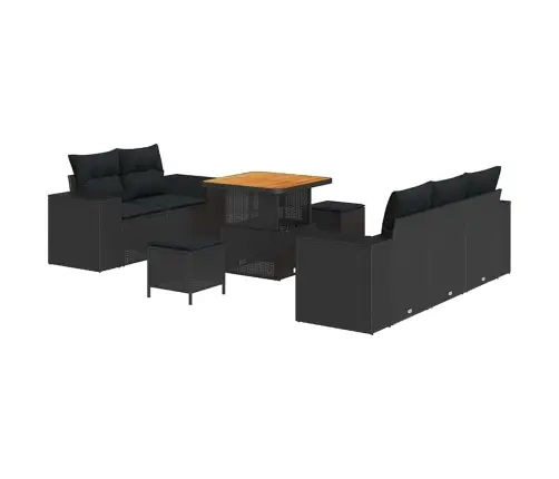 Dārza Dīvānu Komplekts Ar Spilvenu Ar Uzglabāšanu 8 Pcs Melna Vidaxl Dārza Dīvānu Komplekts Ar Spilvenu Ar Uzglabāšanu 8 Pcs Melna Vidaxl