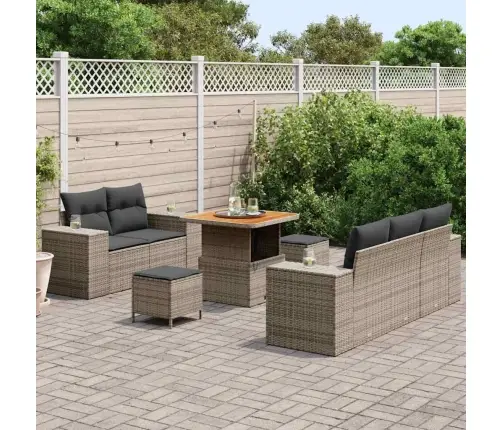 Aia Diivanikomplekt Padjaga Padjaga 8 Pcs Hall Polü Rattan