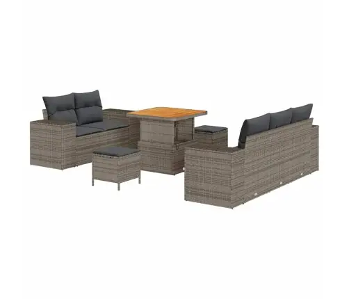 Aia Diivanikomplekt Padjaga Padjaga 8 Pcs Hall Polü Rattan