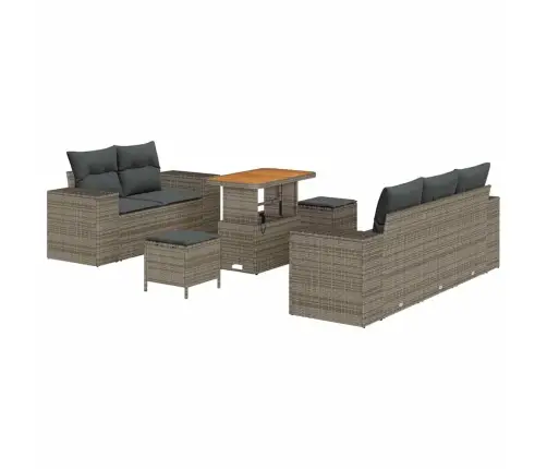 Aia Diivanikomplekt Padjaga Padjaga 8 Pcs Hall Polü Rattan