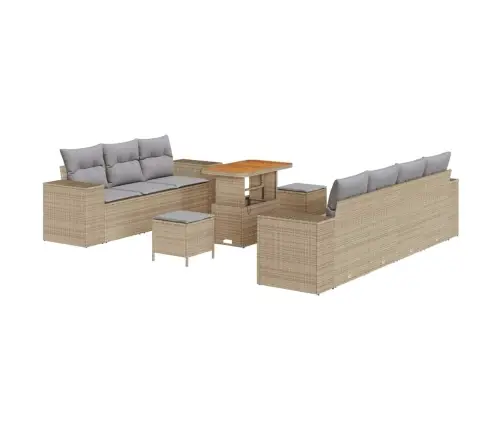 Aia Diivanikomplekt 10 Pcs Beež Ja Heledhall 90 X 55 X 71 Cm Aia Diivanikomplekt 10 Pcs Beež Ja Heledhall 90 X 55 X 71 Cm