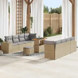 Aia Diivanikomplekt Padjaga Padjaga 11 Pcs Beež Ja Heledhall