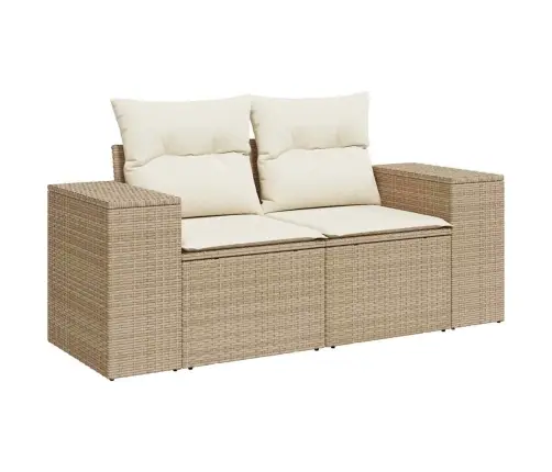 Dārza Dīvānu Komplekts 10 Pcs Bēšs Un Krēms 90 X 55 X 71 Cm Vidaxl