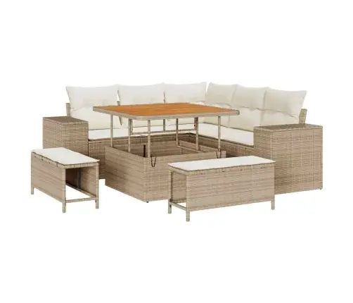 Aia Diivanikomplekt Padjaga Ladustamisega 8 Pcs Beez Ja Koor