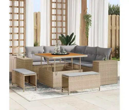 Aia Diivanikomplekt Padjaga Padjaga 8 Pcs Beež Ja Heledhall