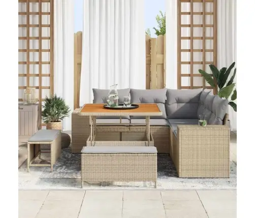 Aia Diivanikomplekt Padjaga Padjaga 8 Pcs Beež Ja Heledhall